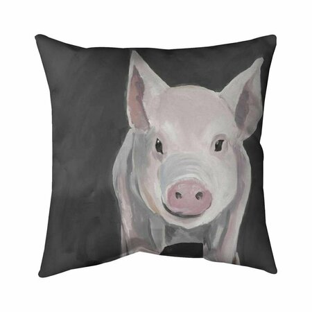 BEGIN HOME DECOR 20 x 20 in. Little Piglet-Double Sided Print Indoor Pillow 5541-2020-AN419-1